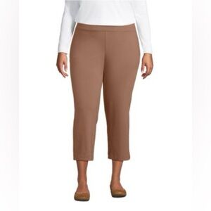 Lands' End Women's Tan Cropped Pants